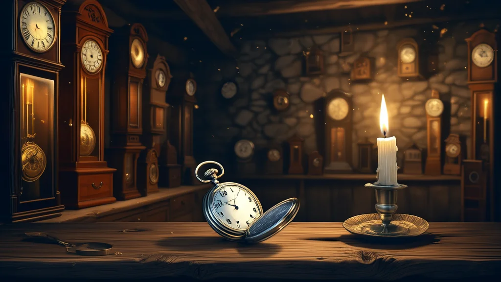 午夜钟声里的神秘怀表 - Weird Tales Illustration