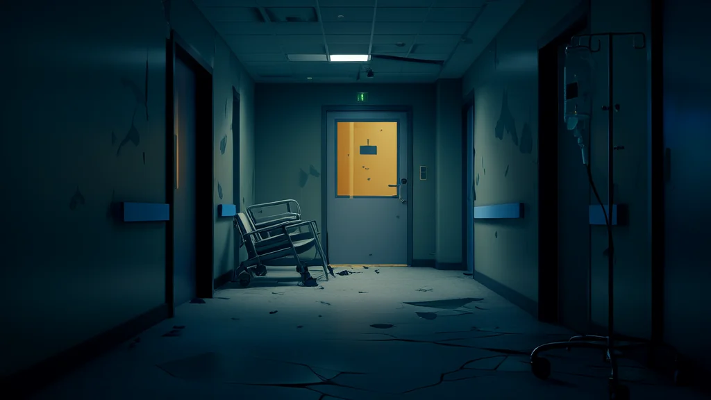 深夜医院走廊的诡异低语 - Weird Tales Illustration