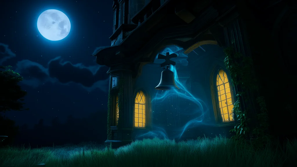 月圆钟鸣，穿越时空的守钟人 - Weird Tales Illustration