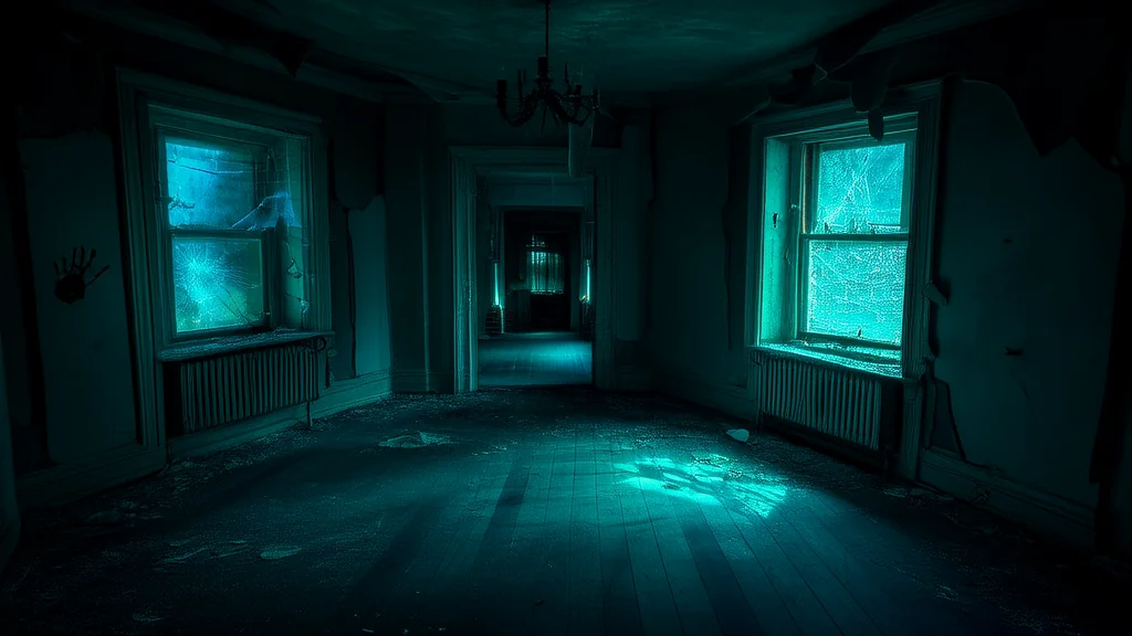 镜屋奇遇：深夜镜中人 - Weird Tales Illustration