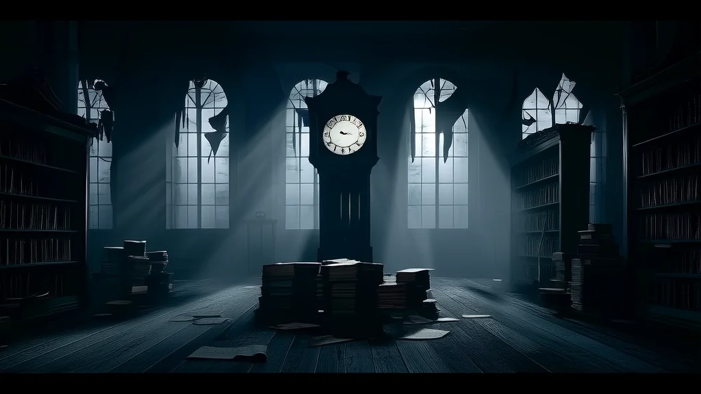 The Midnight Bell of Elmsworth Hollow: A Clock That Rings When No One Is There - Weird Tales Illustration