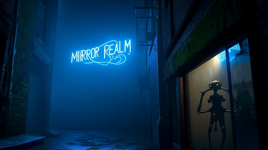 镜中人低语，现实开始扭曲 - Weird Tales Illustration