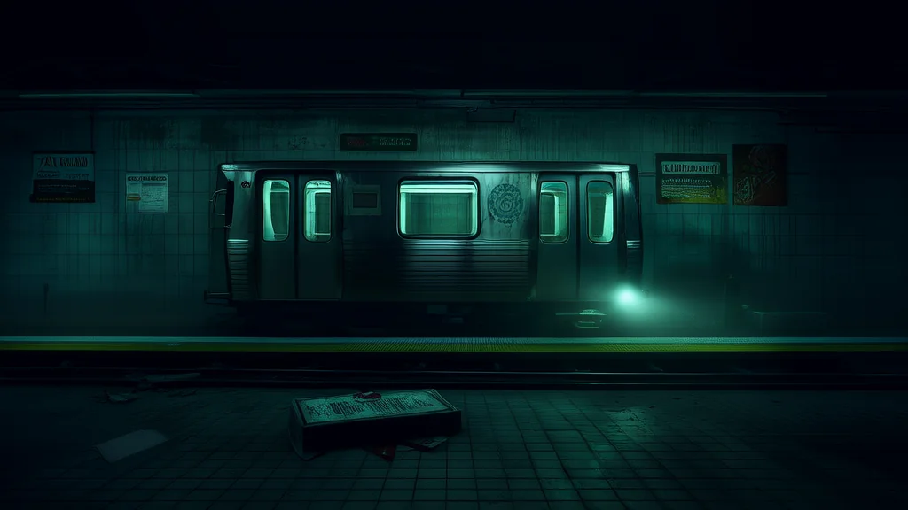 The Midnight Train on the 10th Line That Never Existed - Weird Tales Illustration