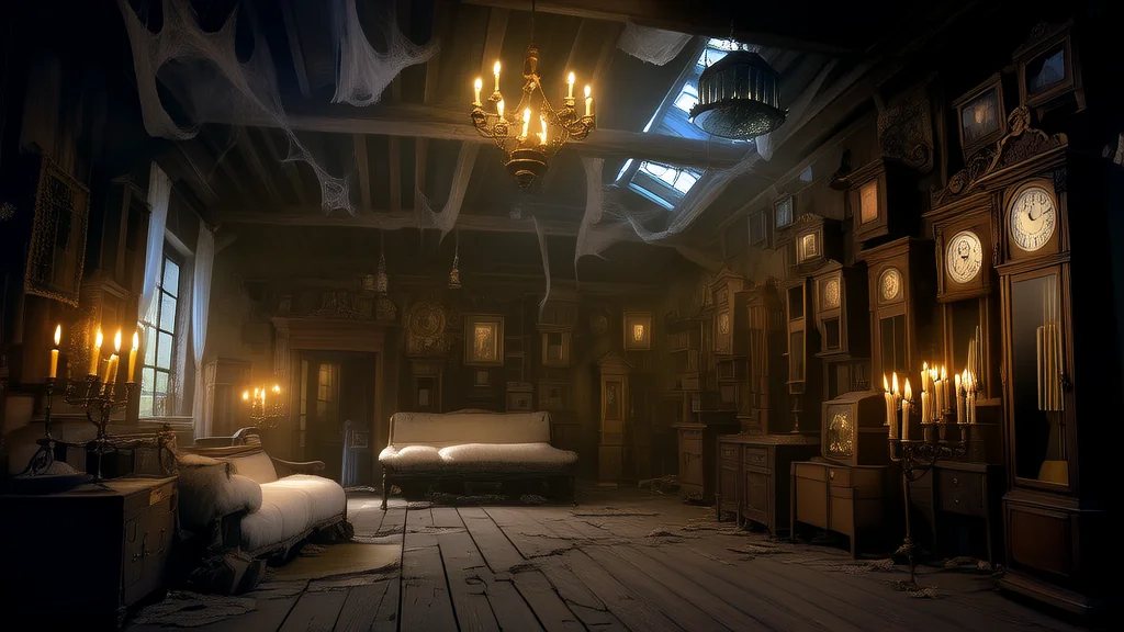 时间之钟的低语 - Weird Tales Illustration