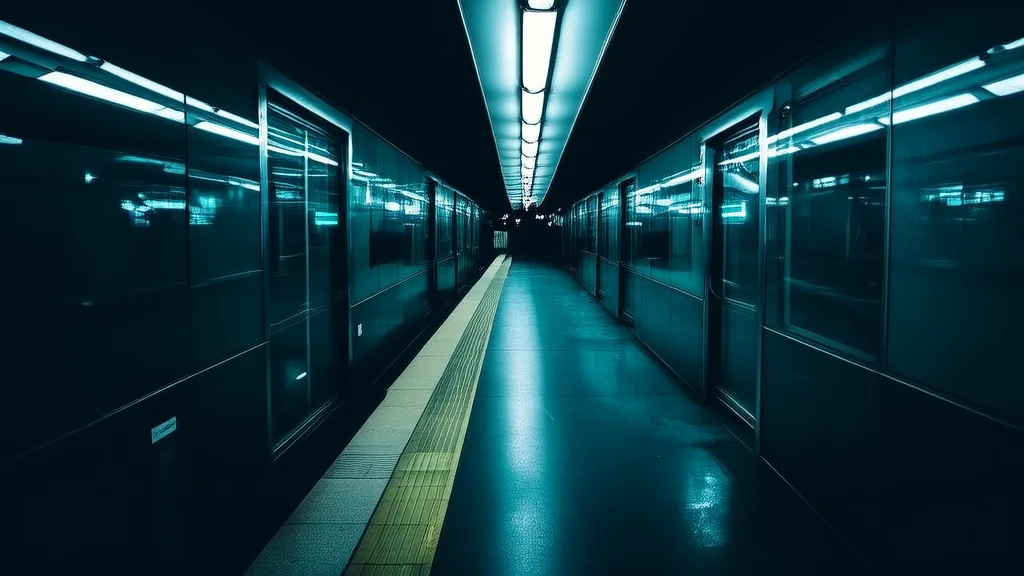 深夜地铁的倒影之谜 - Weird Tales Illustration