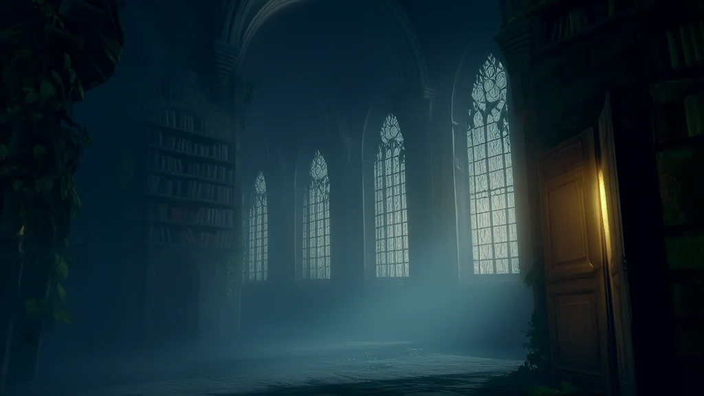 The Whispering Library of Elmsworth and the Secret That Cried in the Dark - Weird Tales Illustration