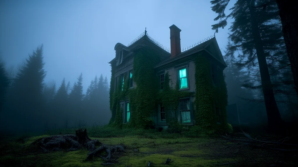 The Whispering Walls of Elmsworth's Forgotten House - Weird Tales Illustration