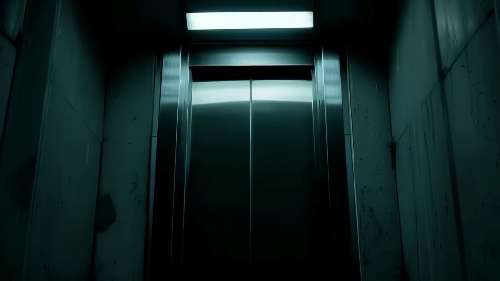 电梯停在了十年前的办公室 - Weird Tales Illustration