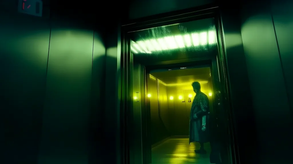 镜中人未动，电梯停在12层 - Weird Tales Illustration