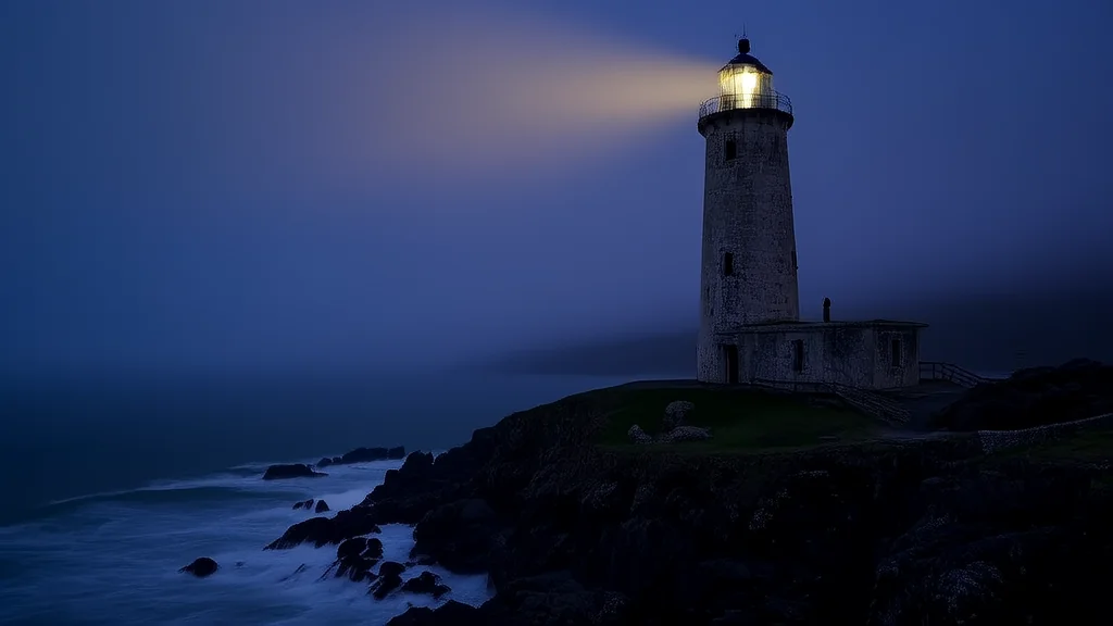 The Whispering Lighthouse and the Ghost That Knew Your Name - Weird Tales Illustration