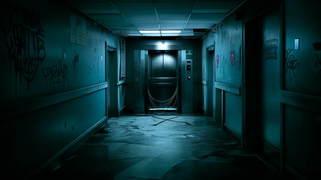 The Silent Elevator at the End of the Hallway and the Voices That Never Stopped Whispering - Weird Tales Illustration