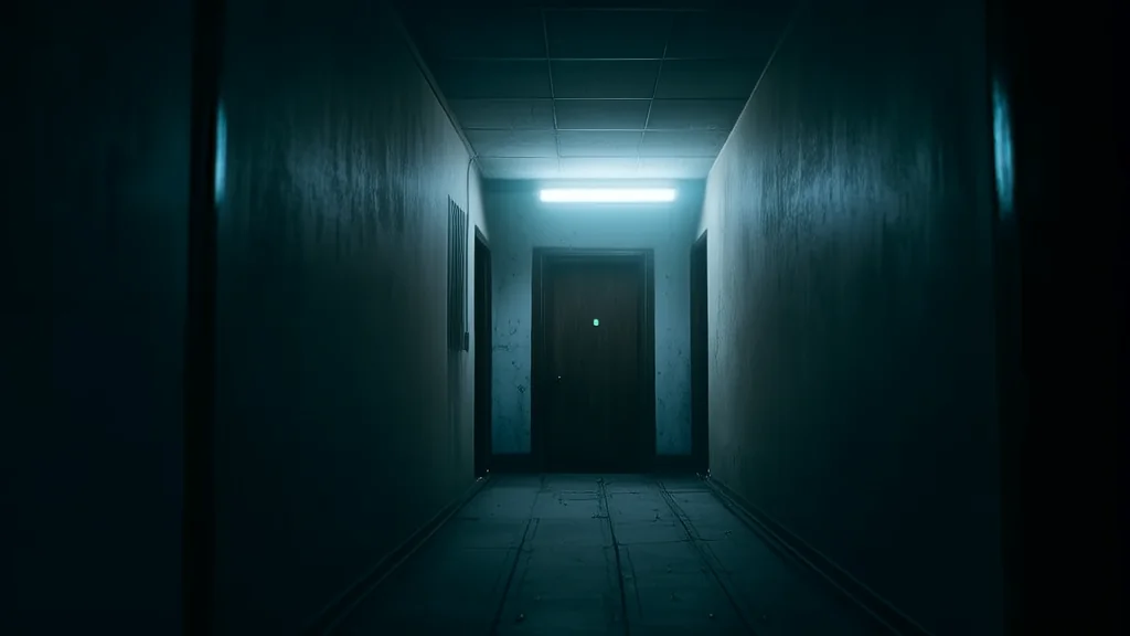 午夜敲门声与墙角的影子 - Weird Tales Illustration