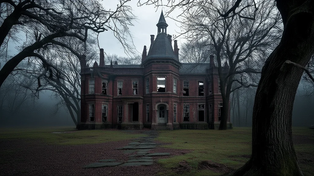 The Silent Mansion at the Edge of a Forgotten Town Where No One Dares to Enter - Weird Tales Illustration