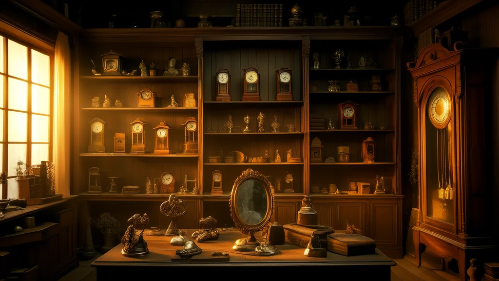 旧梦阁铜镜引幽影，画家梦中寻白衣女子 - Weird Tales Illustration