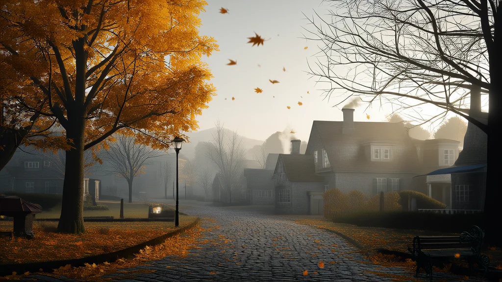 The Seven Days of Silence in Eldermere Town - Weird Tales Illustration