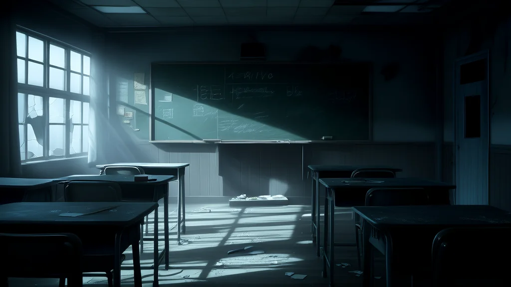 第七教室的低语声与那本写满他们名字的笔记本 - Weird Tales Illustration