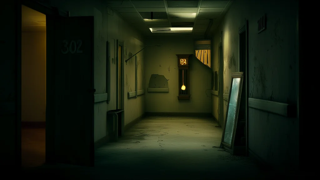 午夜302，消失的病房与镜中的自己 - Weird Tales Illustration