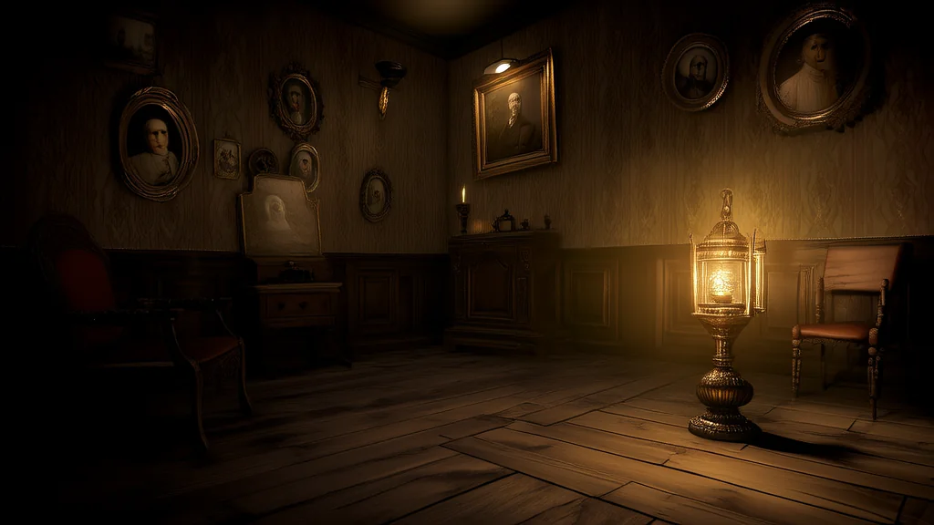 归心阁里的无声注视 - Weird Tales Illustration