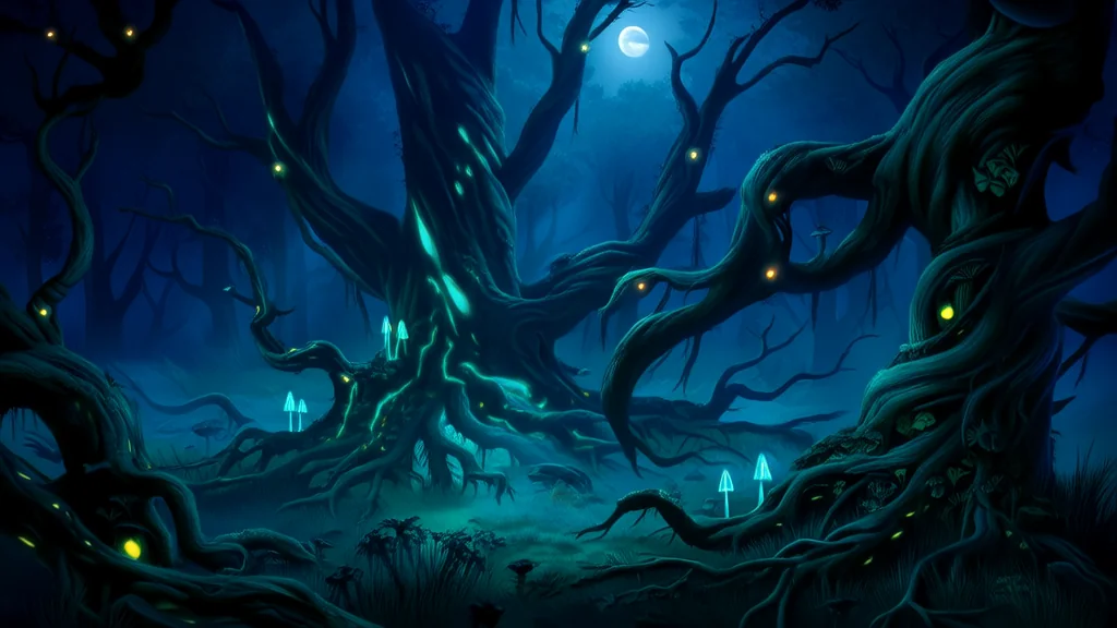 The Boy Who Disappeared into the Whispering Woods of Eldergrove - Weird Tales Illustration