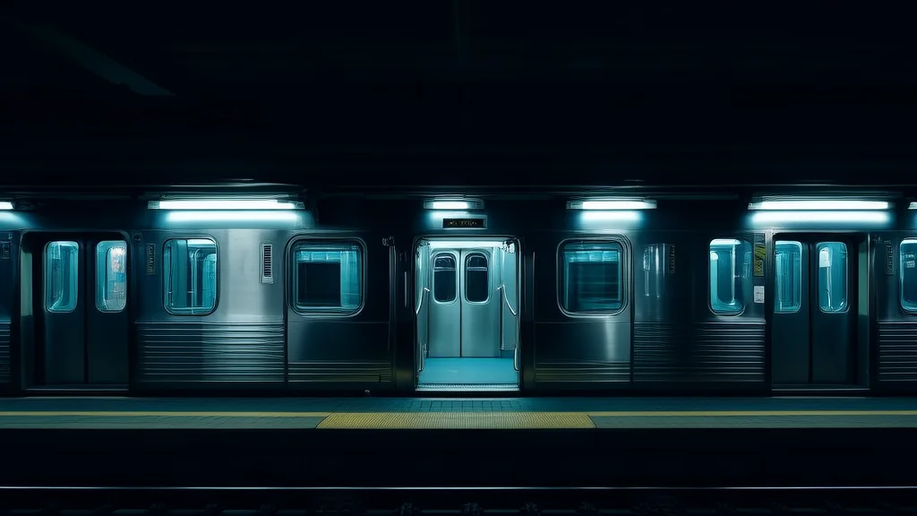 深夜地铁，他在我对面微笑 - Weird Tales Illustration