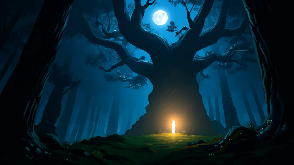 月圆之夜的森林守望者 - Weird Tales Illustration