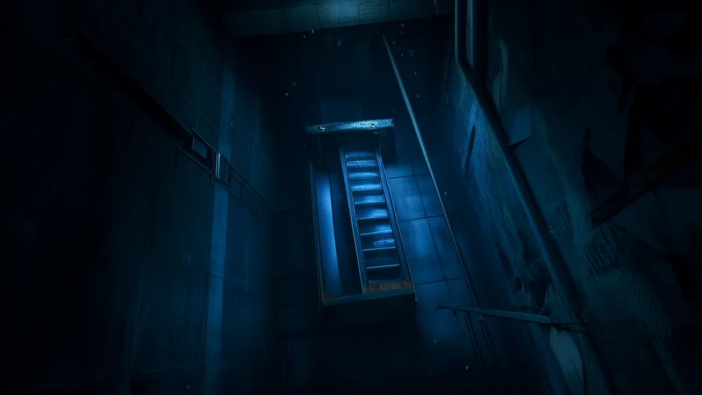 The Silent Elevator in the Abandoned Building That Never Stopped Moving - Weird Tales Illustration