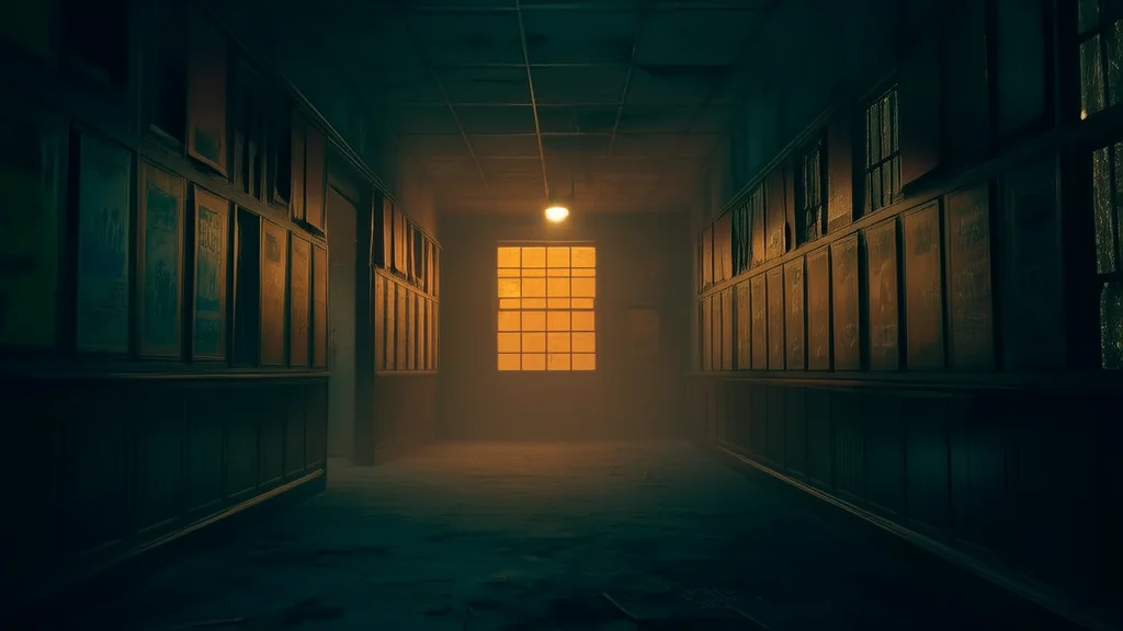 Whispers in the Walls: The Autumn Dare at the Forgotten High School - Weird Tales Illustration