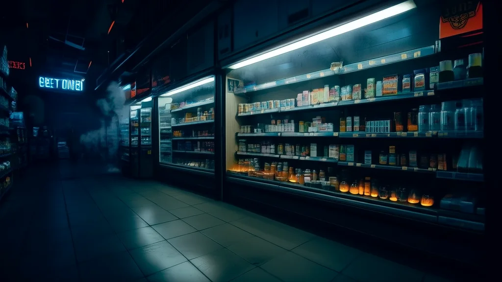 午夜便利店的神秘纸条 - Weird Tales Illustration