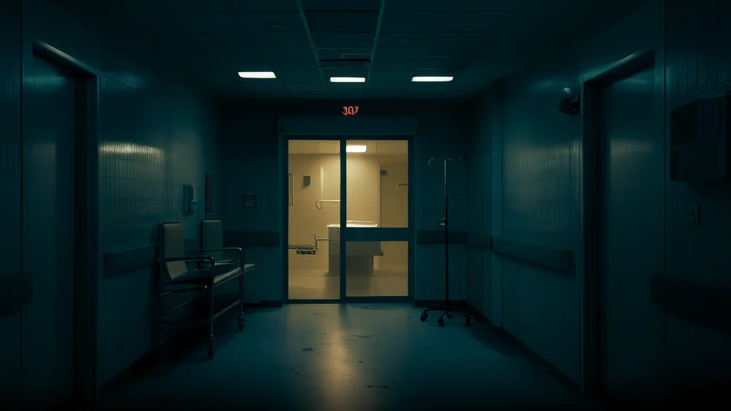 深夜医院307病房的诡异灯光与未解之谜 - Weird Tales Illustration