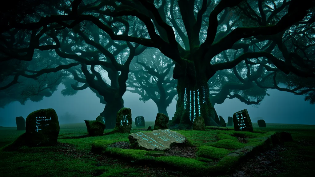 The Secret of Blackmoor: Where the Forest Whispers and the Stone Circle Holds a Forgotten Curse - Weird Tales Illustration