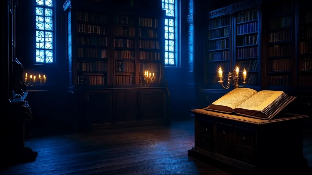 深夜图书馆的消失之书 - Weird Tales Illustration