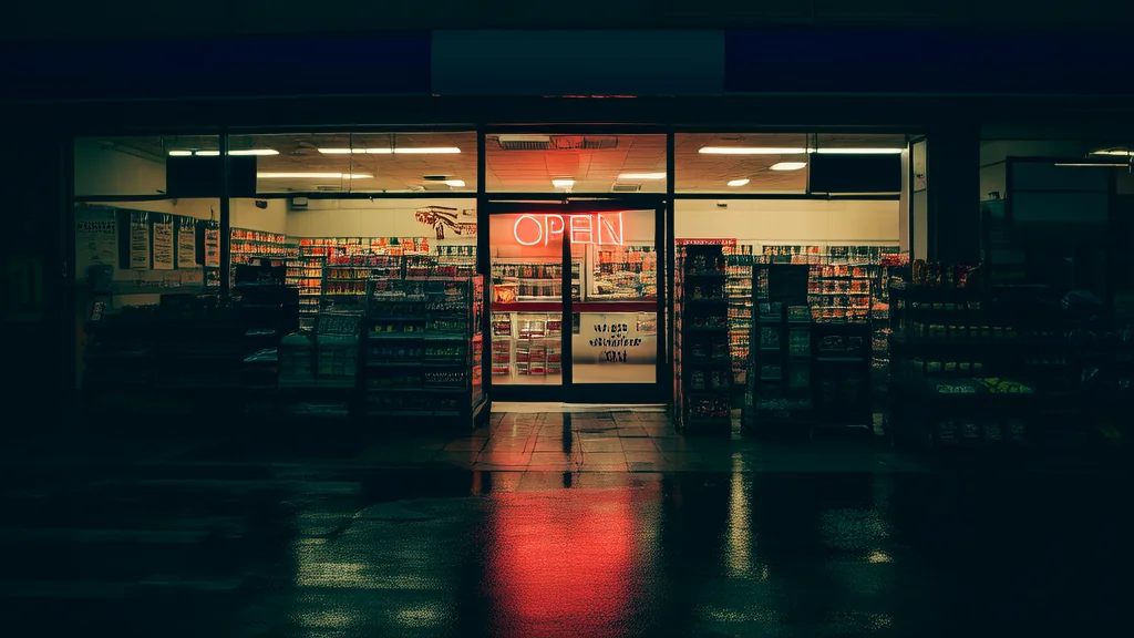 深夜便利店的神秘男人与未完的约定 - Weird Tales Illustration