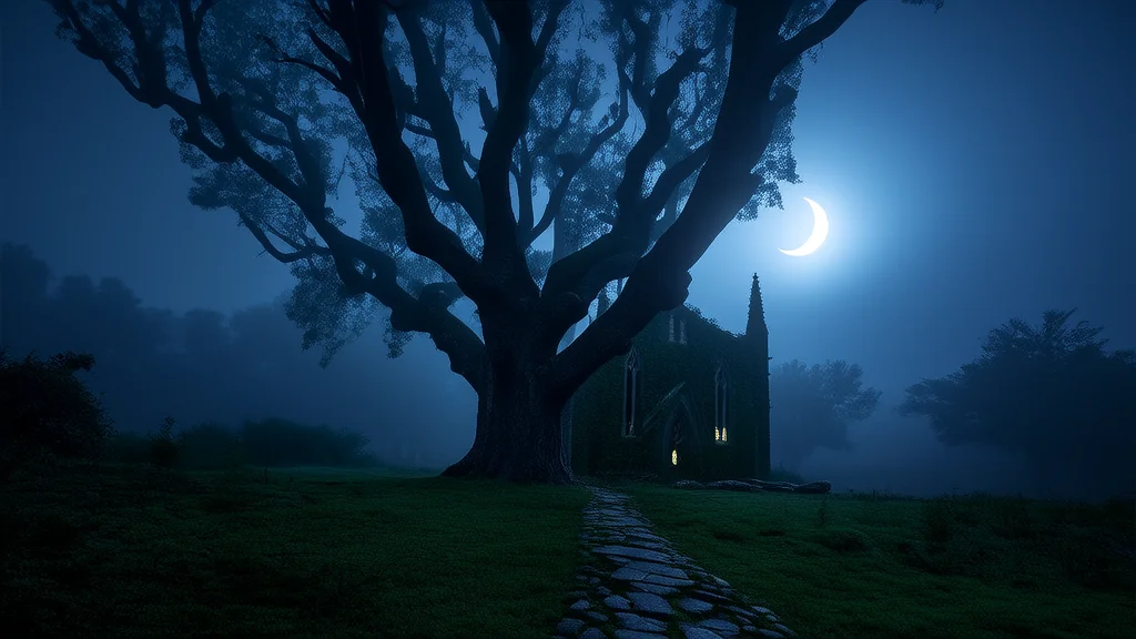 The Whispering Trees and the Forgotten Orphanage of Elmsworth - Weird Tales Illustration