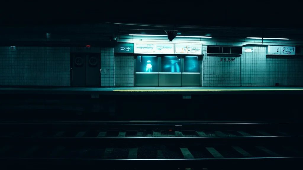 午夜地铁，第137个乘客的倒影 - Weird Tales Illustration