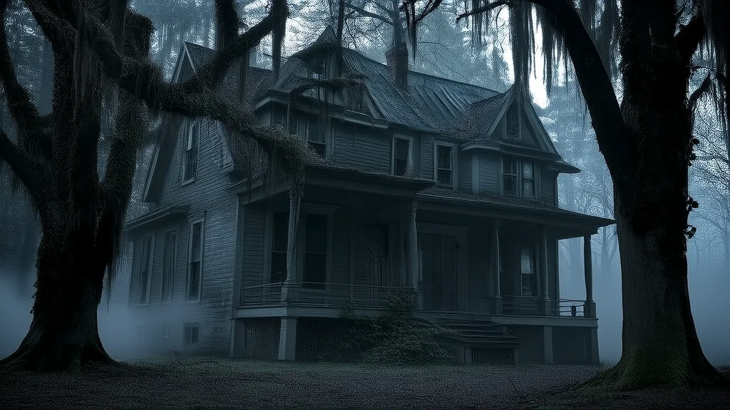 The Whispering House on the Edge of Town Where Secrets Never Die - Weird Tales Illustration