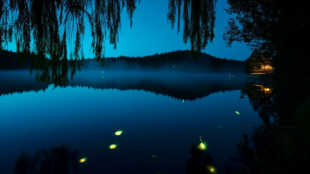 镜湖奇影：夏至夜消失的大学生 - Weird Tales Illustration