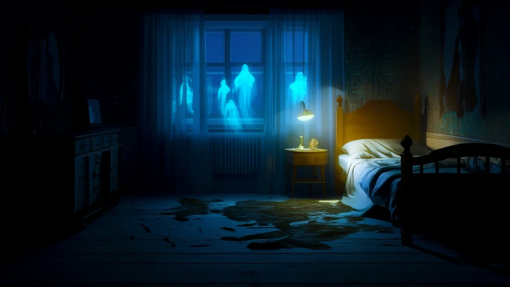 Whispers in the Dark: The Unseen Dreams That Began to Haunt Clara's Sleep - Weird Tales Illustration