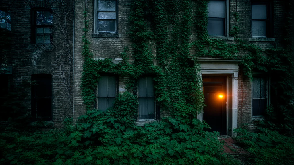 Whispers of the Forgotten Building at the Edge of Town - Weird Tales Illustration