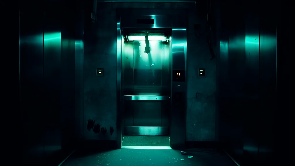 The Silent Elevator on 5th and Maple That No One Uses But Everyone Feels - Weird Tales Illustration