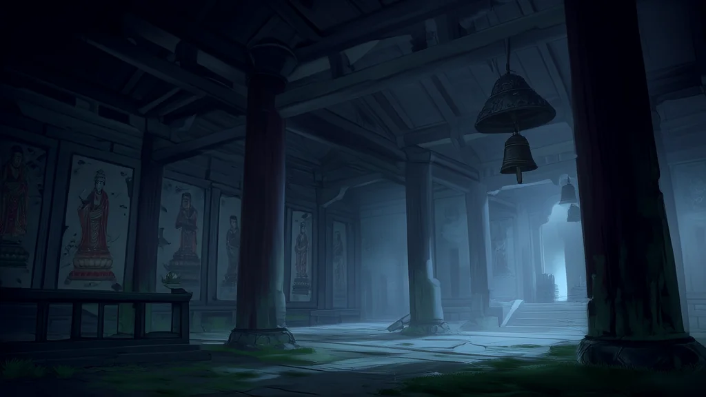 月圆夜，青莲寺的白衣女子等了他几十年 - Weird Tales Illustration