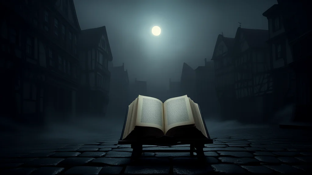 The Silent Town Where No One Spoke of the Past and a Stranger Brought a Forbidden Book - Weird Tales Illustration