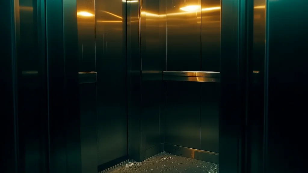 深夜电梯的诡异倒影 - Weird Tales Illustration