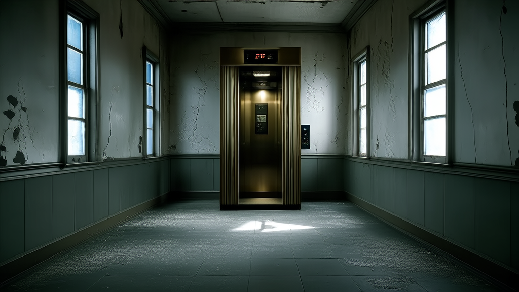 The Elevator in the Forgotten Hallway: A Mystery That Never Fades - Weird Tales Illustration