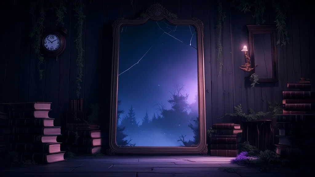 镜界之门：当镜子成为现实 - Weird Tales Illustration