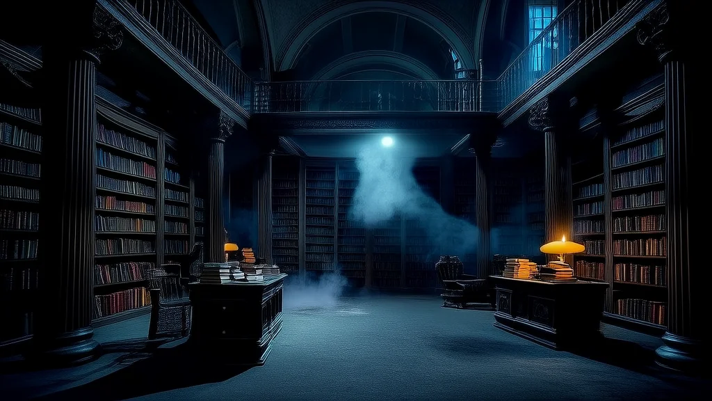 月圆书阁：未完成的故事等你阅读 - Weird Tales Illustration