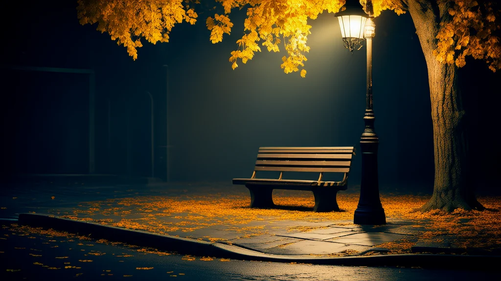 The Bench That Never Moved and the Man Who Watched in Silence - Weird Tales Illustration