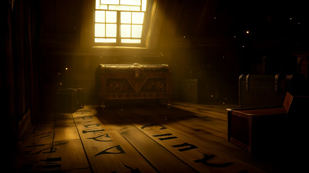 The Old Man's Discovery in the Attic: Symbols, Secrets, and a Chest That Shouldn't Have Been There - Weird Tales Illustration