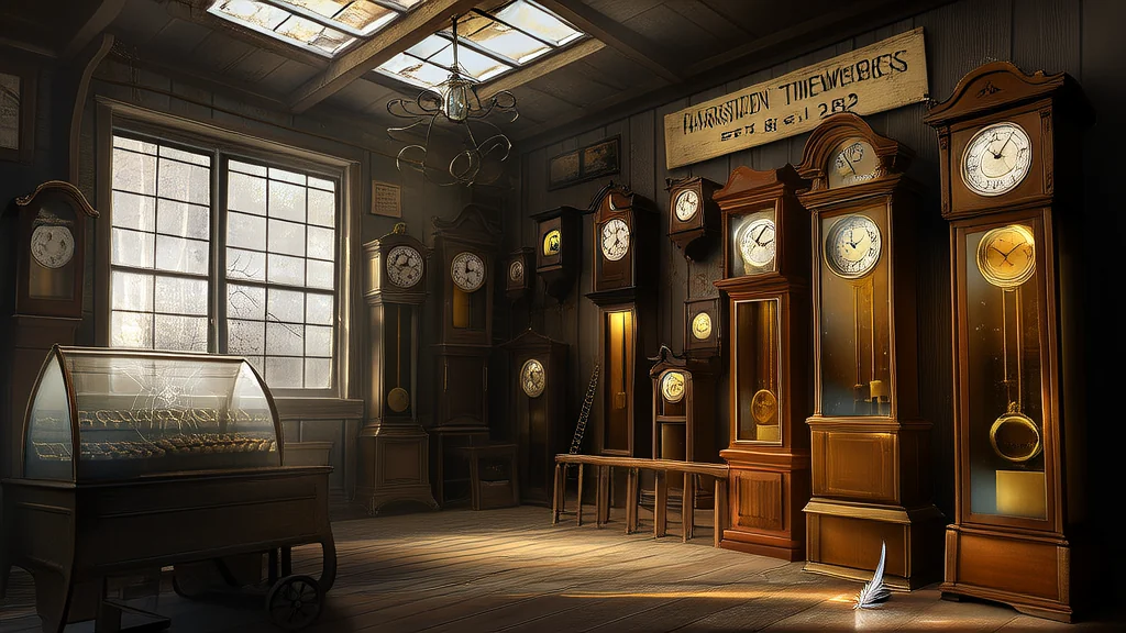 时间不是线，是环的钟表店 - Weird Tales Illustration