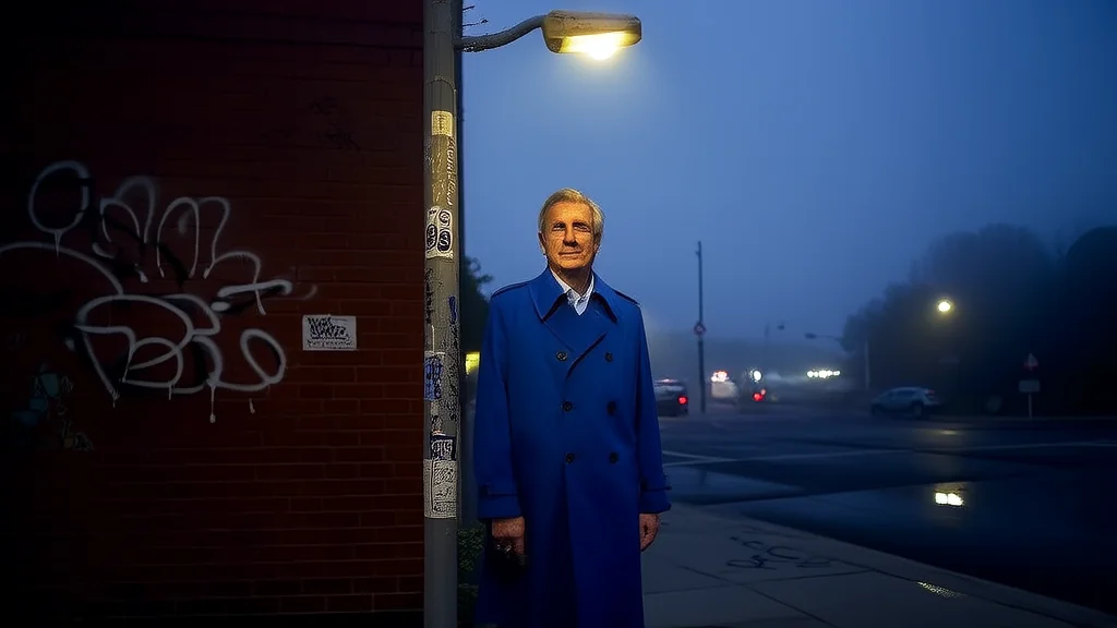 The Man in the Blue Coat and the Secret of 9:07 PM - Weird Tales Illustration