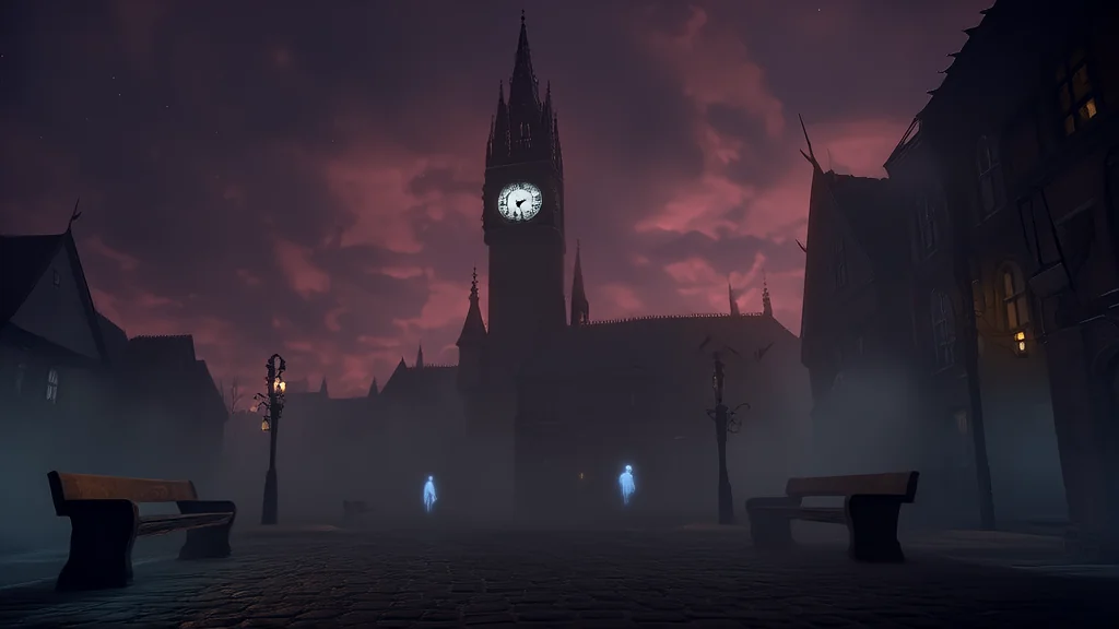 The Clock That Rings at 7:07 and the Secret It Keeps - Weird Tales Illustration